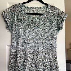 Lucky Brand Floral Ombré Top